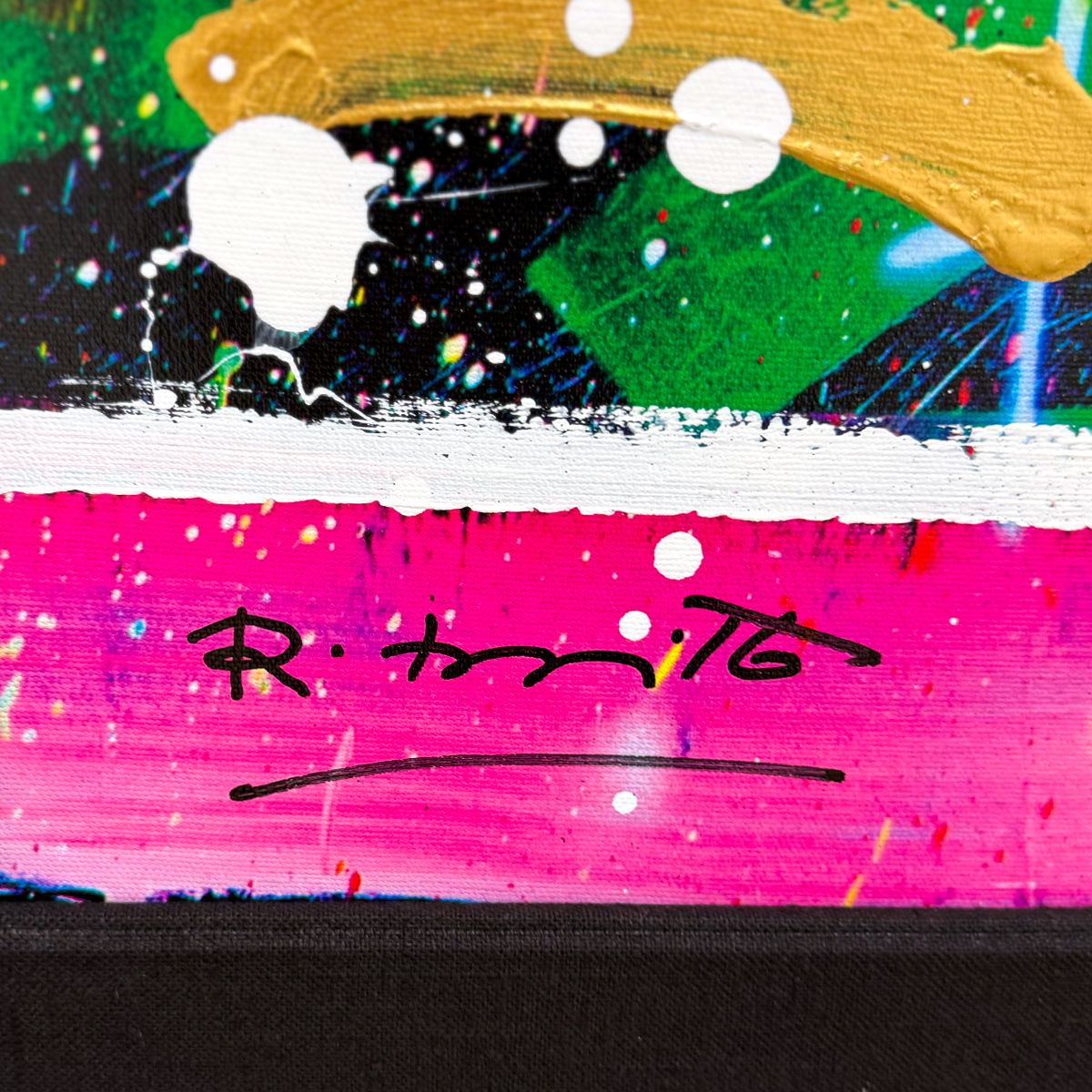 Romero Britto- Original Mixed Media on Canvas "SHOW ME THE MONEY"