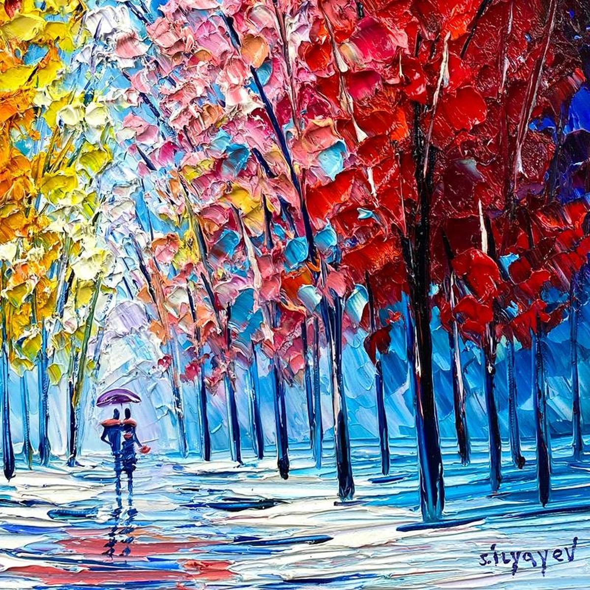 Slava Ilyayev- Original Oil on Canvas "Autumn Silence"