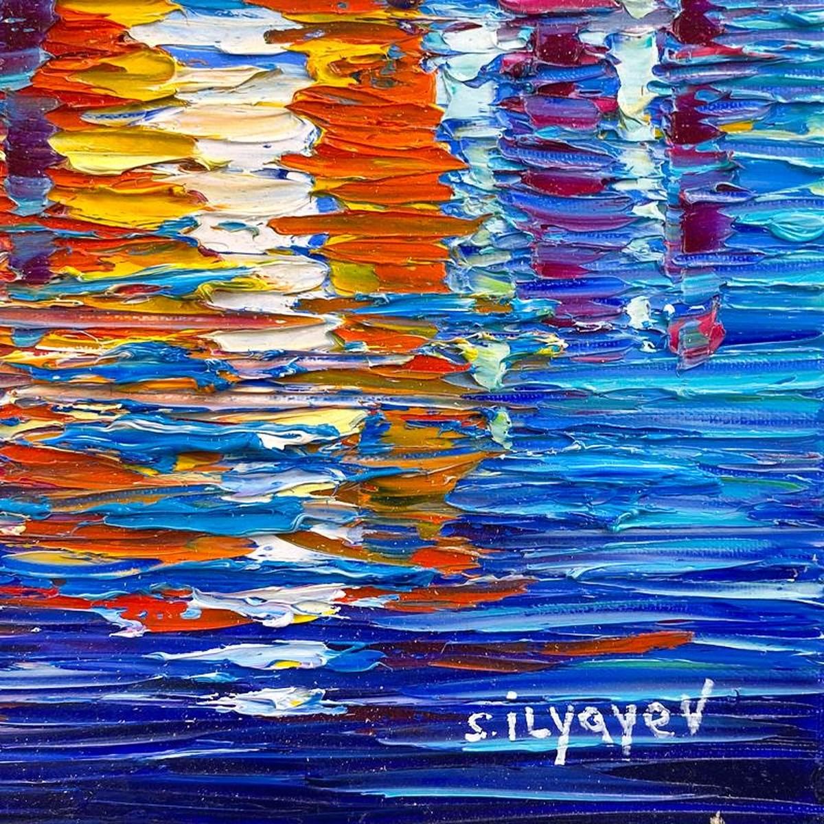 Slava Ilyayev- Original Oil on Canvas "Autumn Reflections"