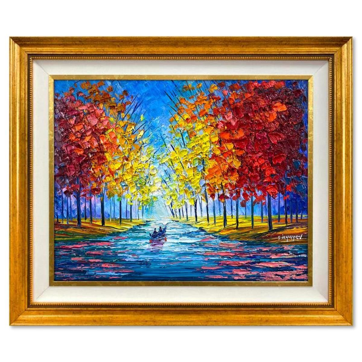 Slava Ilyayev- Original Oil on Canvas "Flow of Colors"
