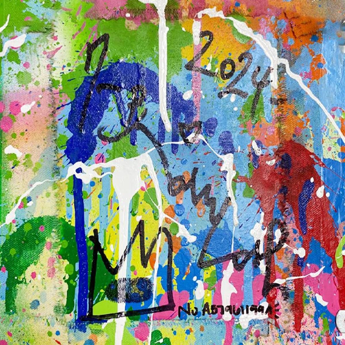 Mr Brainwash- Original Mixed Media "Einstein"