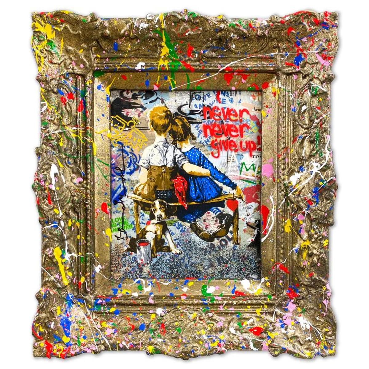 Mr Brainwash- Original Mixed Media "Work Well Together"