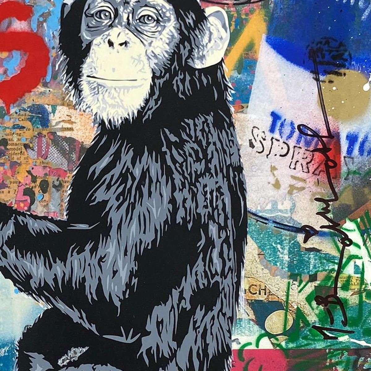 Mr Brainwash- Original Mixed Media "Everyday Life"
