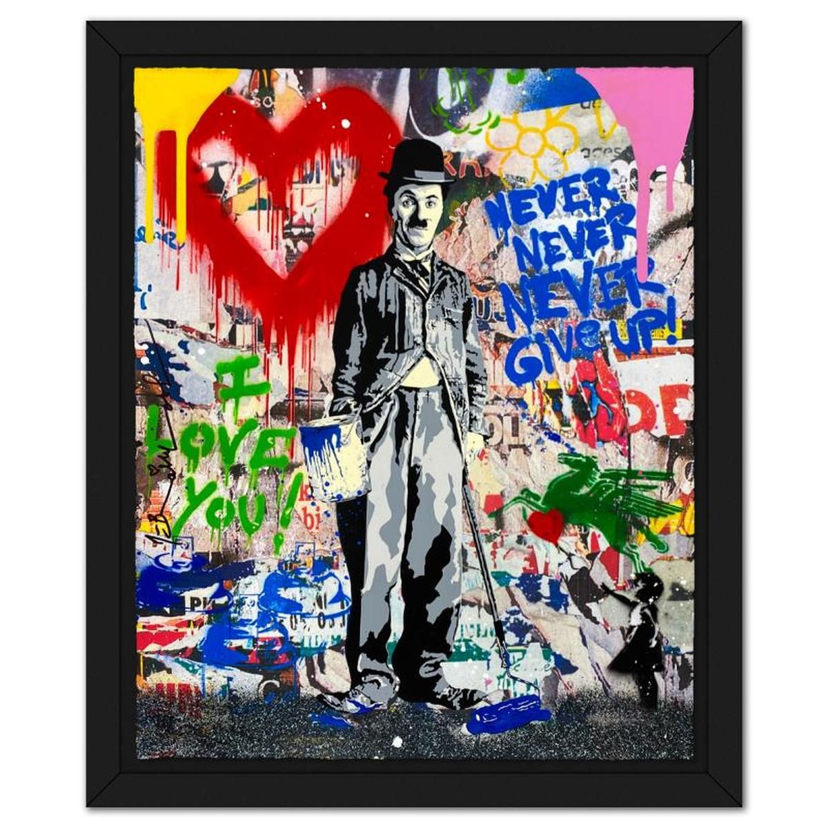 Mr Brainwash- Original Mixed Media "Chaplin"