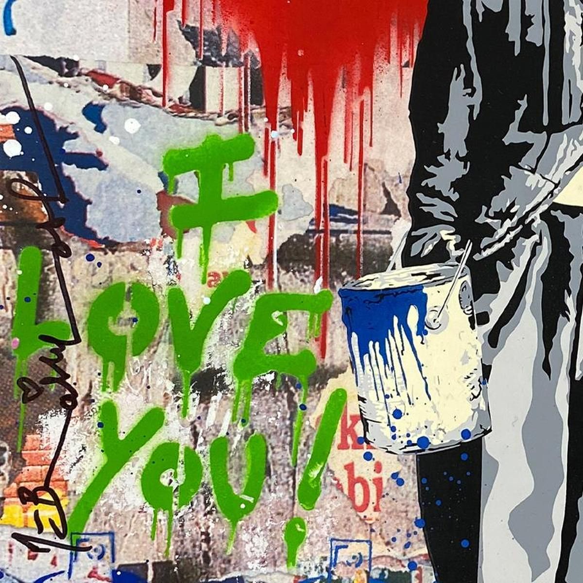 Mr Brainwash- Original Mixed Media "Chaplin"