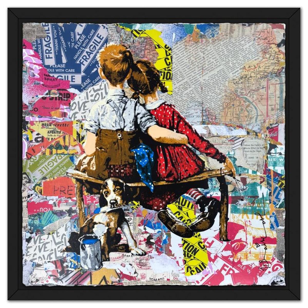 Mr Brainwash- Original Mixed Media "Work Well Together"