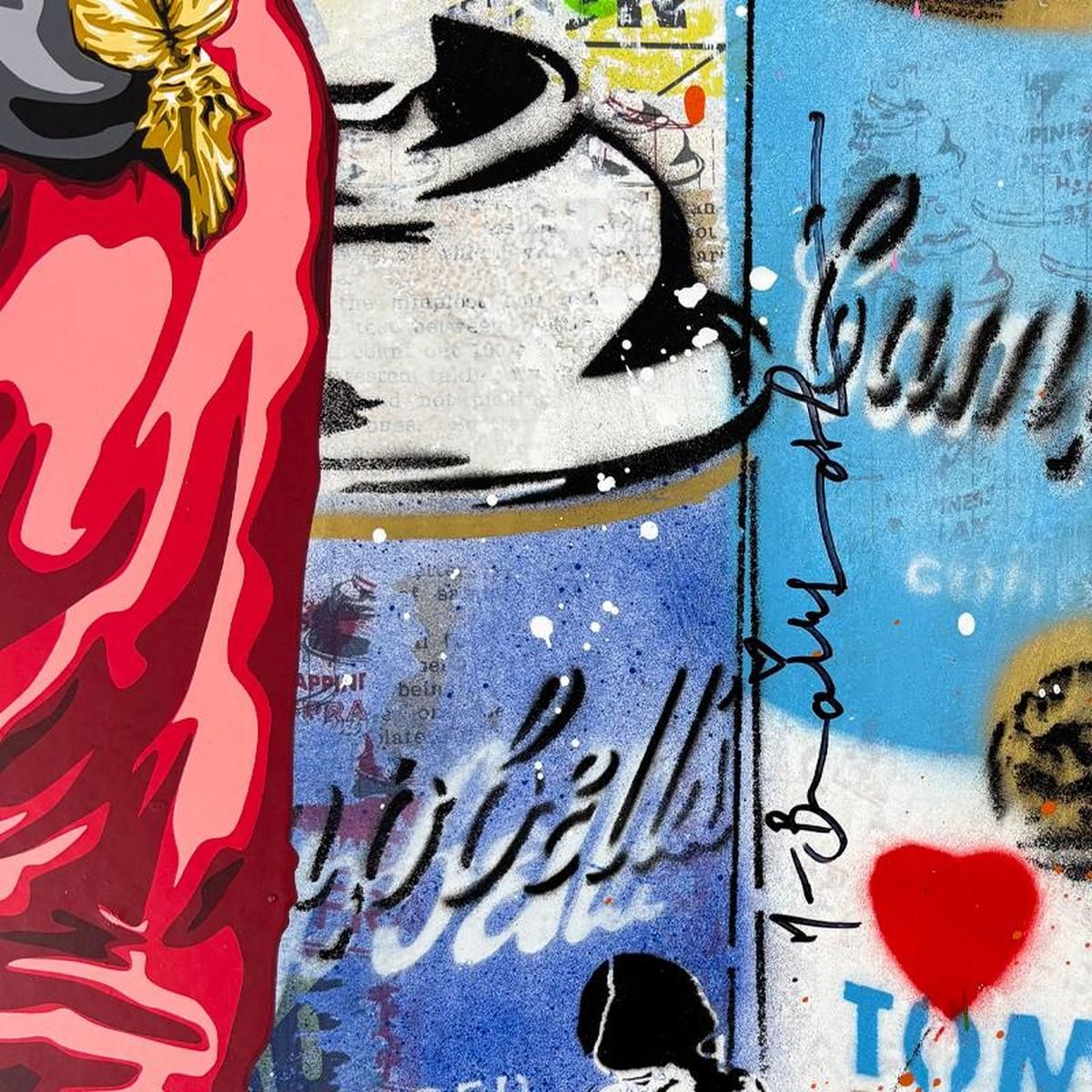 Mr Brainwash- Original Mixed Media "Dreaming Together"