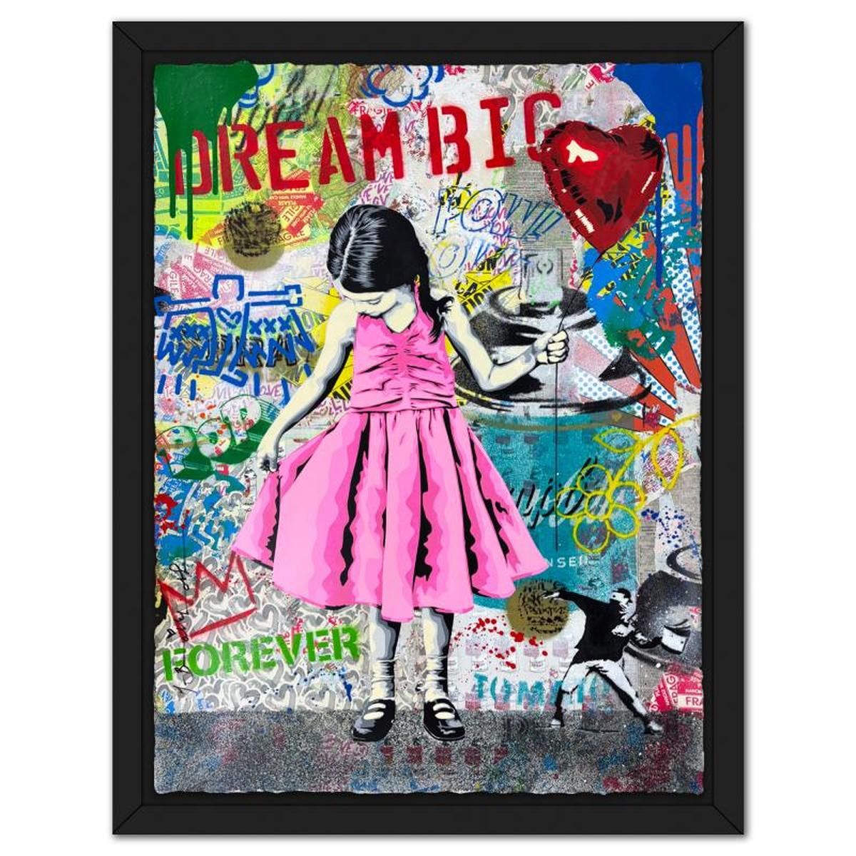 Mr Brainwash- Original Mixed Media "Beautiful Girl"