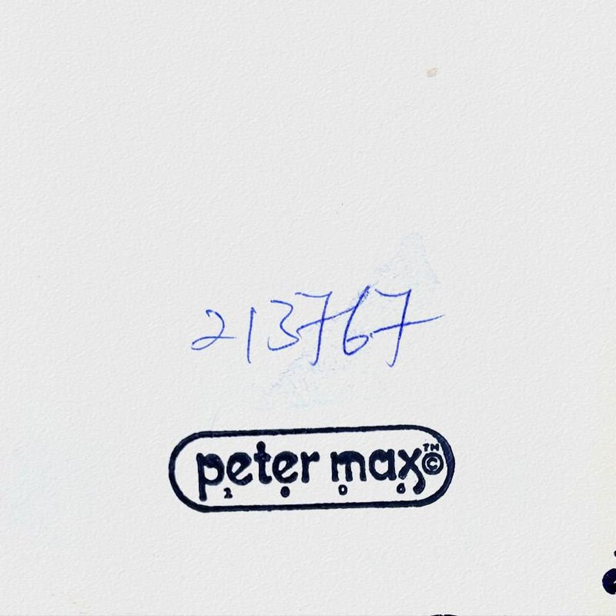 Peter Max- Original Mixed Media "Better World"