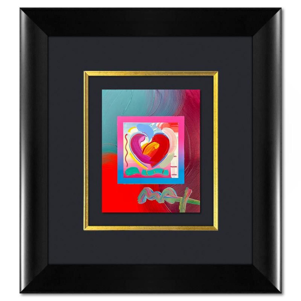 Peter Max- Original Mixed Media "Heart on Blends"