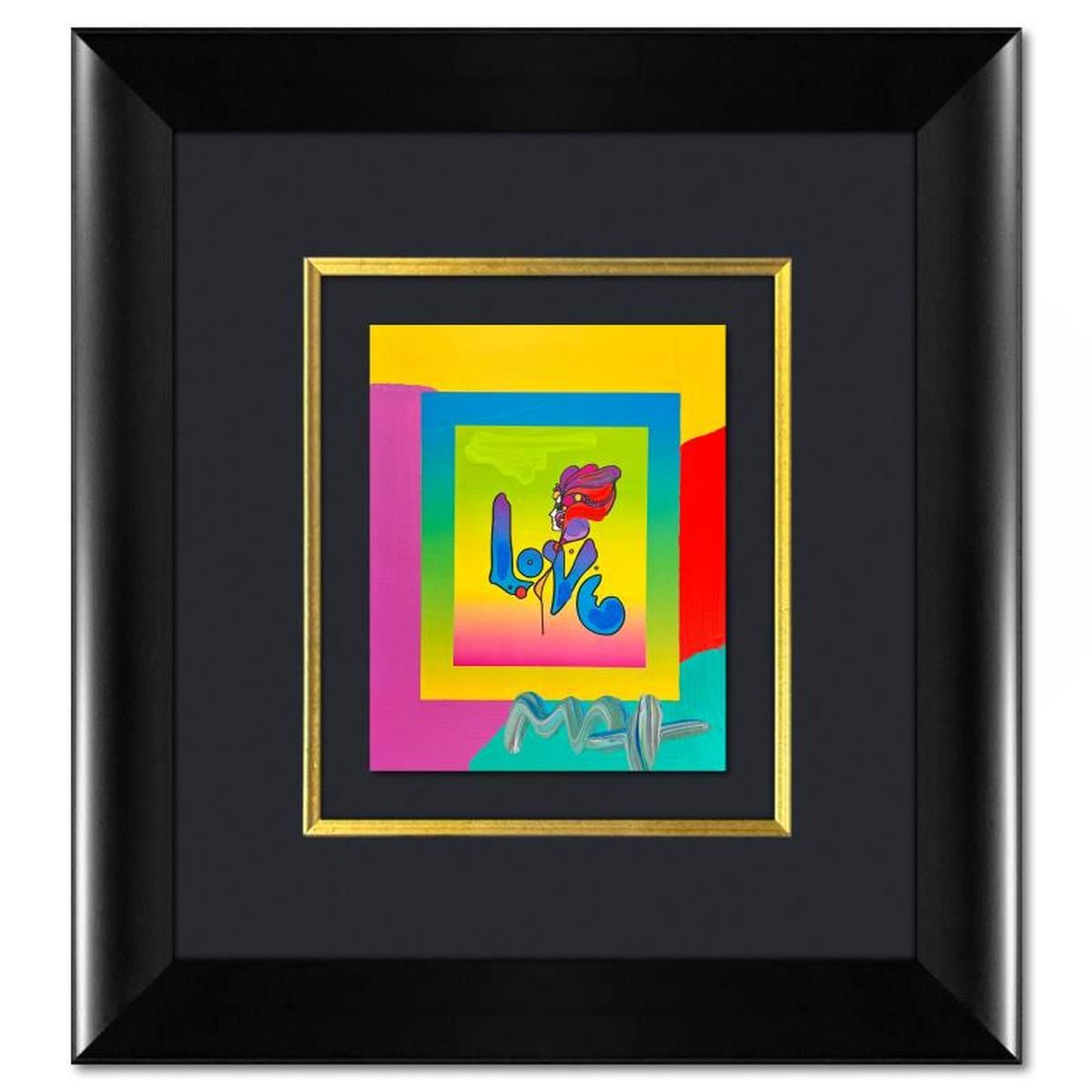 Peter Max- Original Mixed Media "Love"