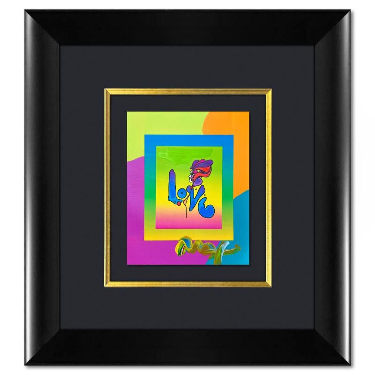 Peter Max- Original Mixed Media "Love"