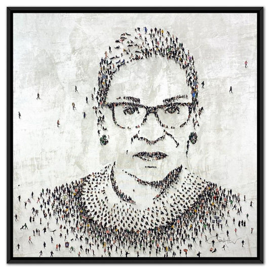 Craig Alan, "Populus: RBG" Framed, Hand Signed Limited Edition Canvas with Letter of Authenticity.