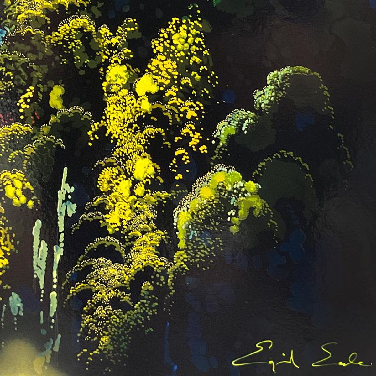 Eyvind Earle (1916-2000), "Sunset Silhouette" Limited Edition Printer's Proof (28" x 22"), Numbered and Hand Signed with Letter of Authenticity.