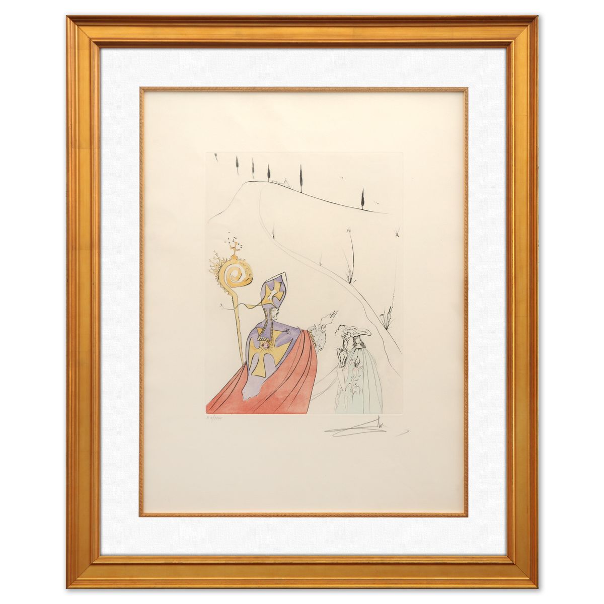 Salvador Dali- Original Lithograph "The Sacred Love of Gala"