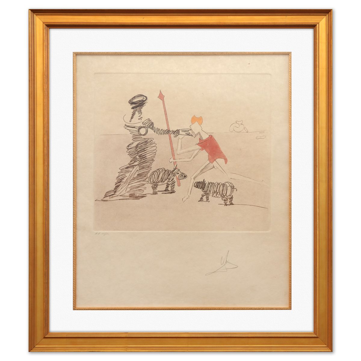 Salvador Dali- Original Lithograph "Pastorale"