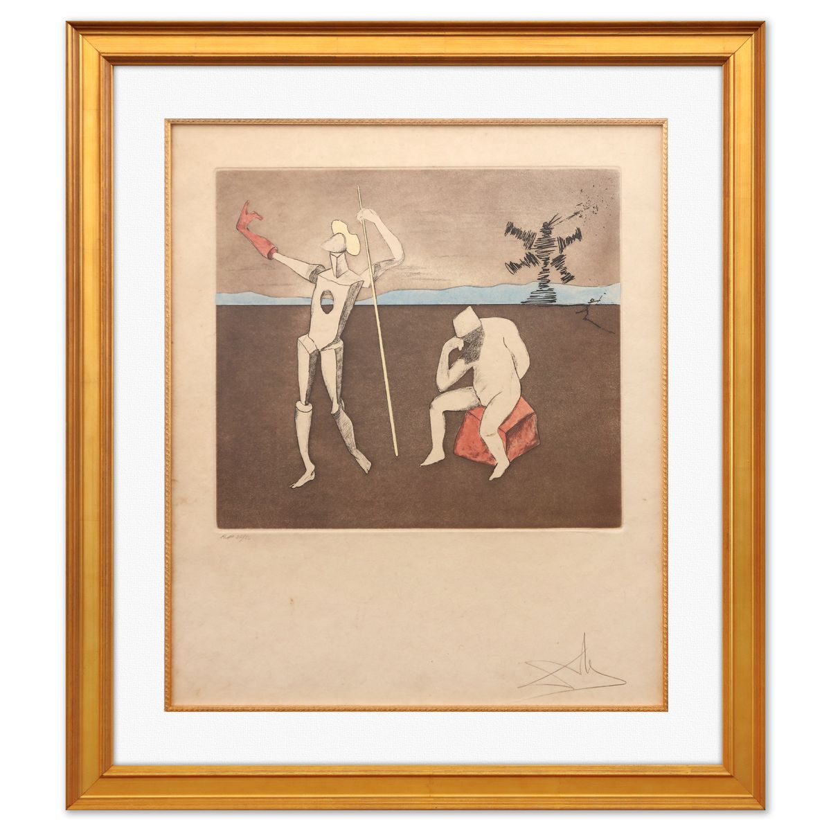 Salvador Dali- Original Lithograph "The Power of Thought"