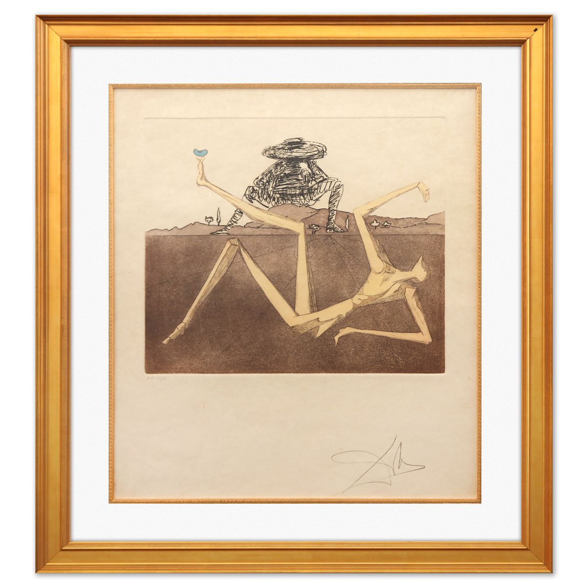 Salvador Dali- Original Lithograph "The Heart of Madness"