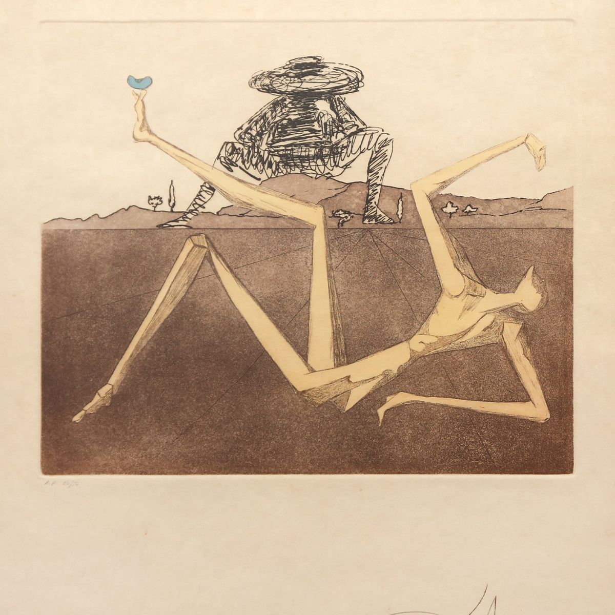 Salvador Dali- Original Lithograph "The Heart of Madness"