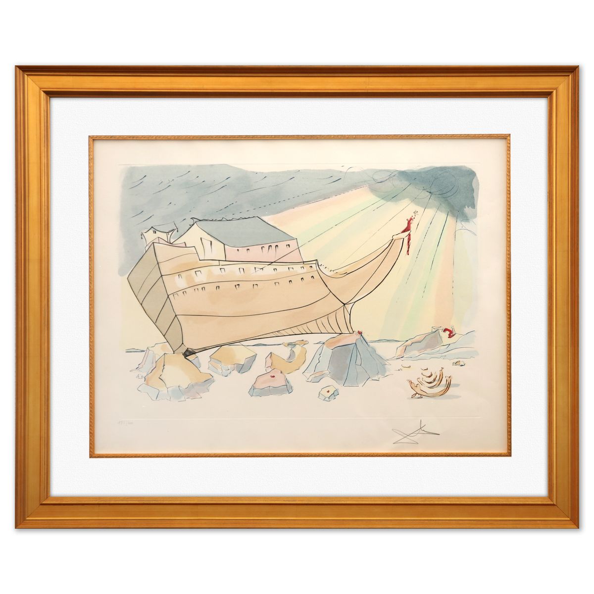 Salvador Dali- Original Lithograph "Noah's Ark"