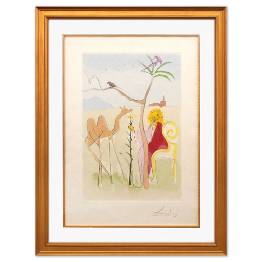Salvador Dali- Original Lithograph "The Lion's Court"