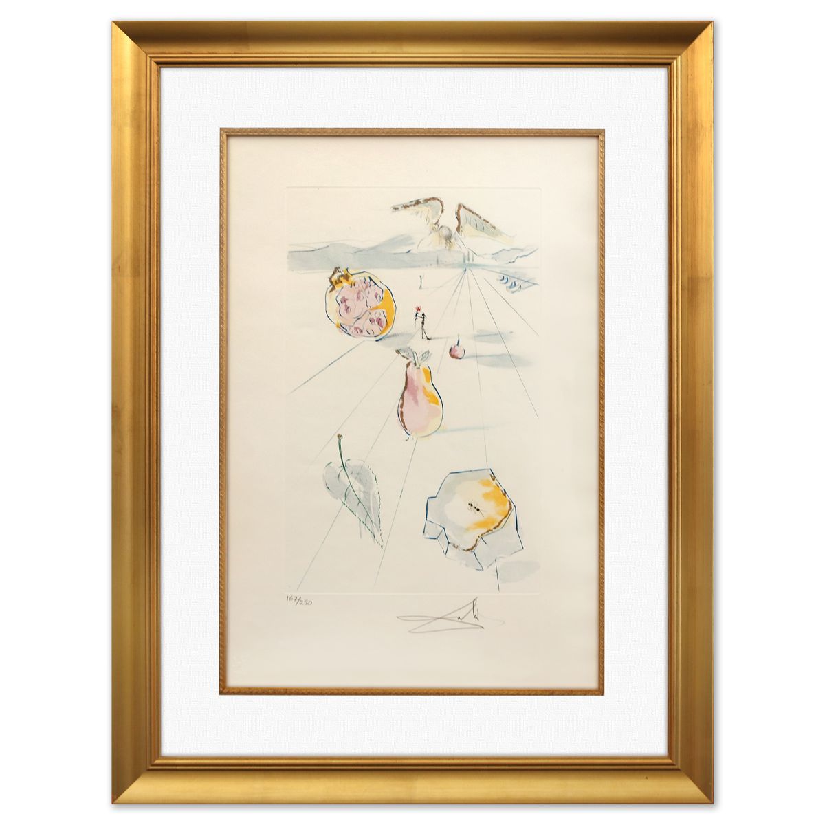 Salvador Dali- Original Lithograph "The Fruits of the Valley"