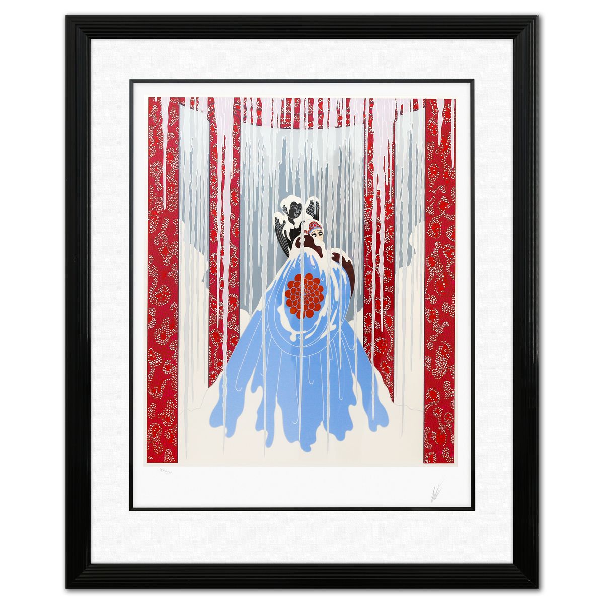 Erte- Screenprint in colors "Love Captive"