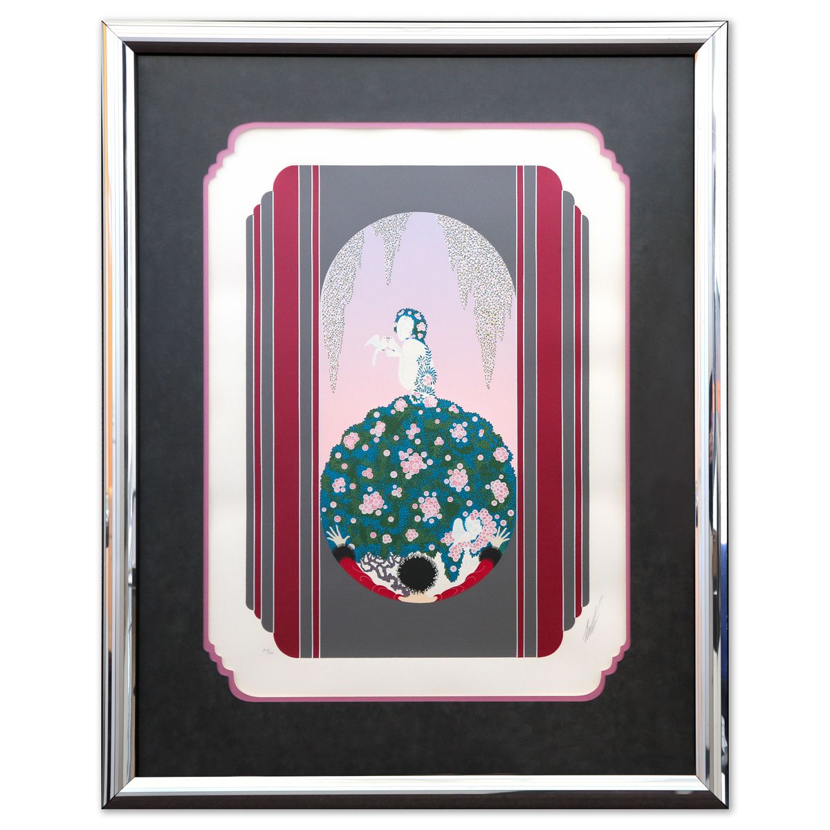 Erte- Screenprint in colors "The Spring Dress of Venus"