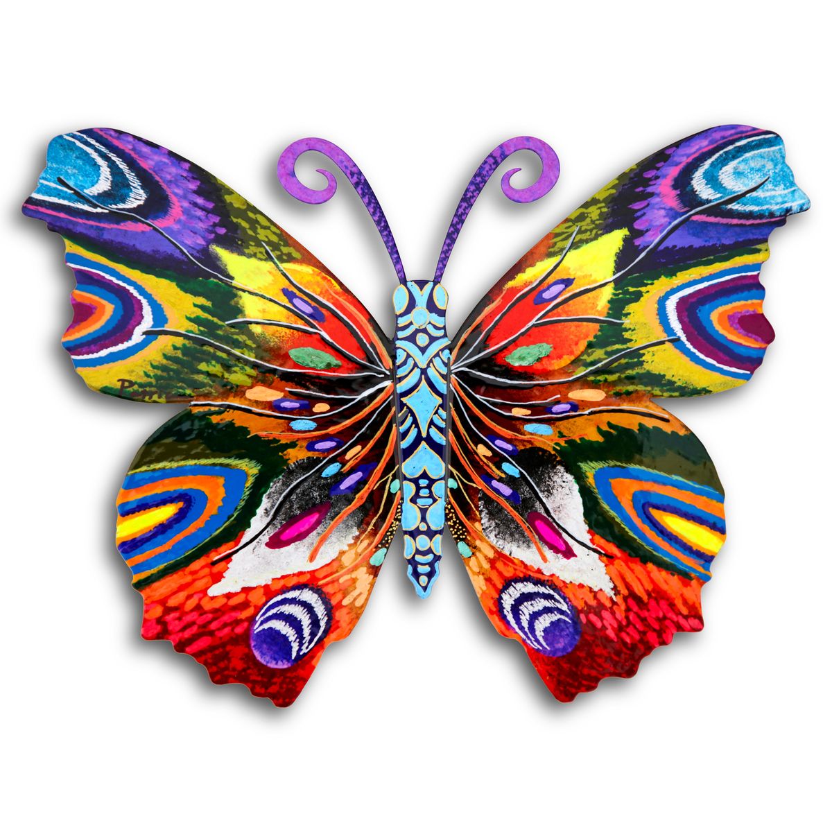 Patricia Govezensky- Original Painting on Cutout Steel "Butterfly"