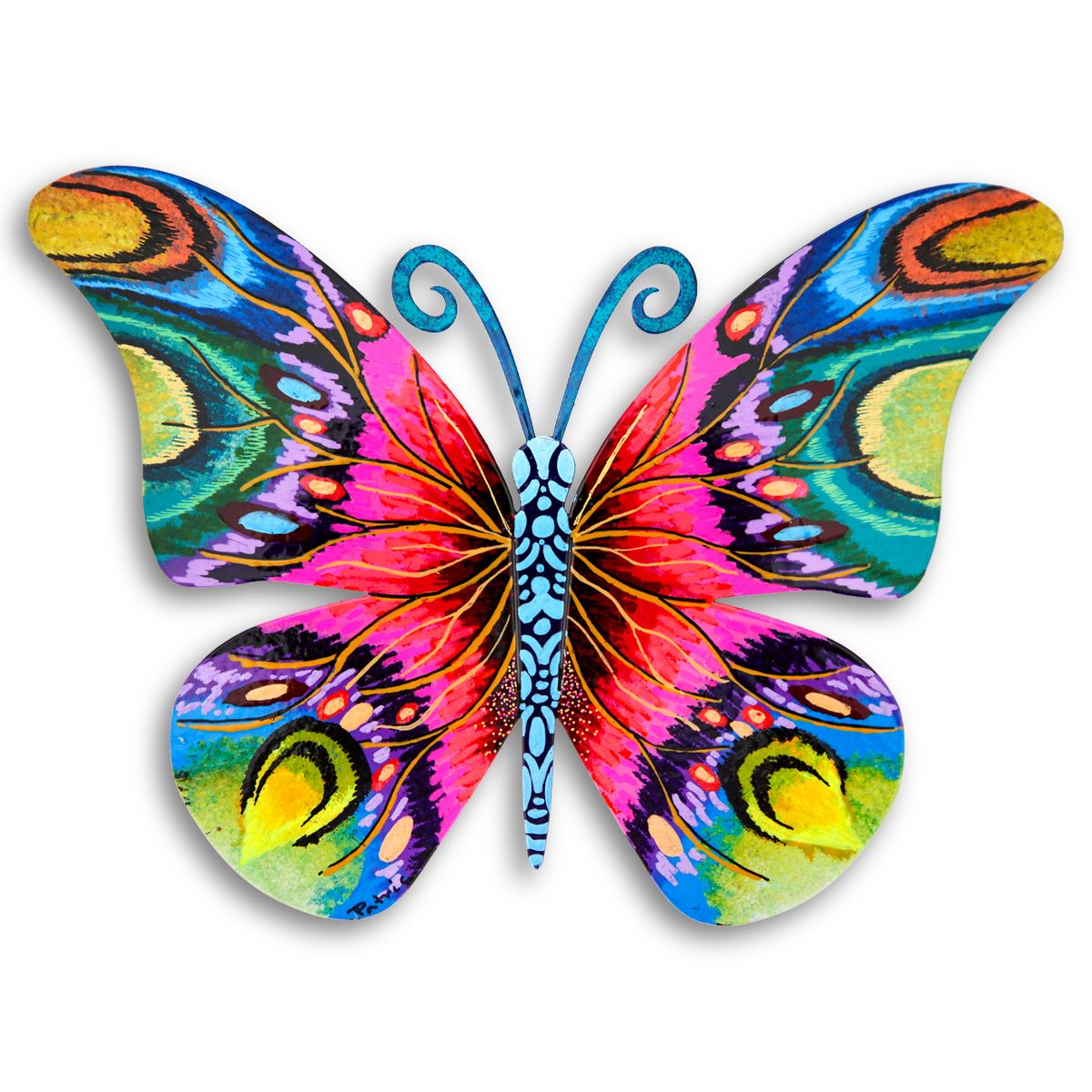 Patricia Govezensky- Original Painting on Cutout Steel "Butterfly"