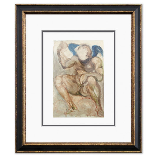 Salvador Dali- Original Color Woodcut on B.F.K. Rives Paper "Purgatory 15"