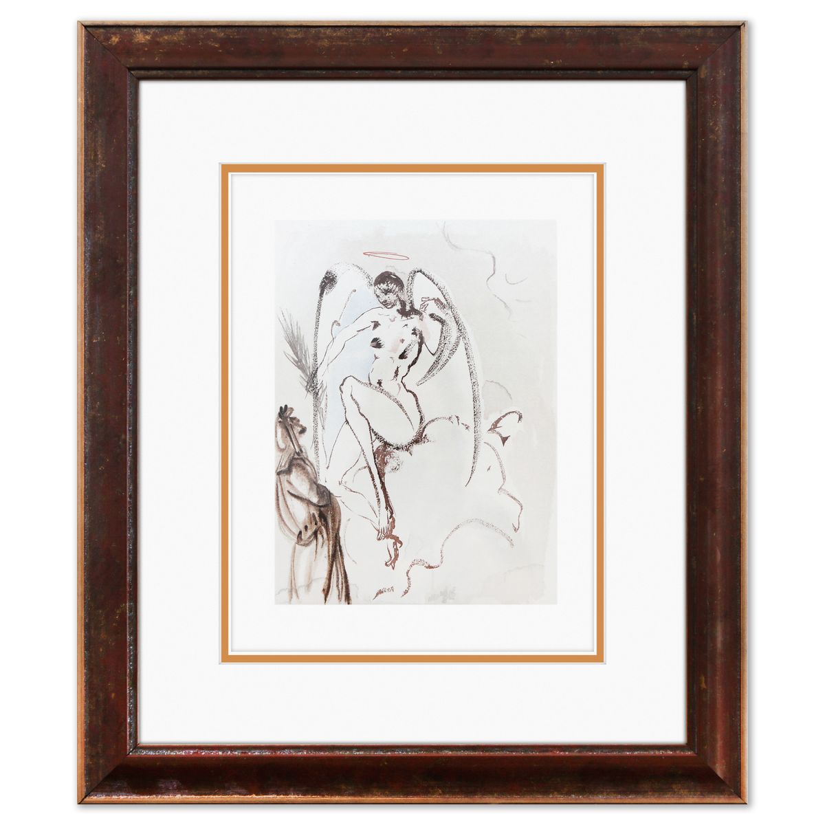 Salvador Dali- Original Color Woodcut on B.F.K. Rives Paper "Paradise 31"