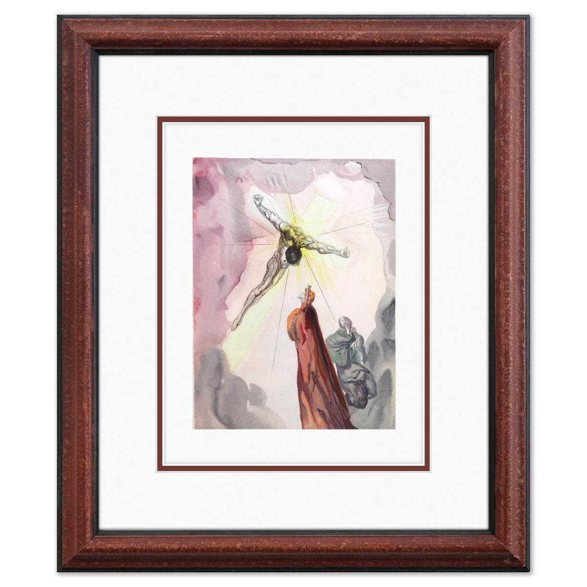 Salvador Dali- Original Color Woodcut on B.F.K. Rives Paper "Paradise 14"