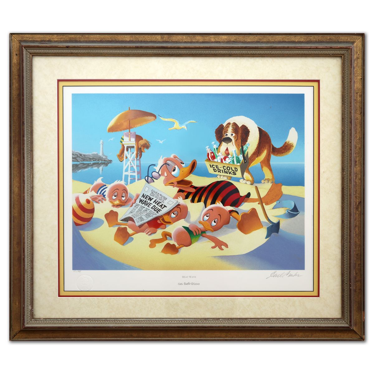 Carl Barks- Serigraph "Heat Wave"