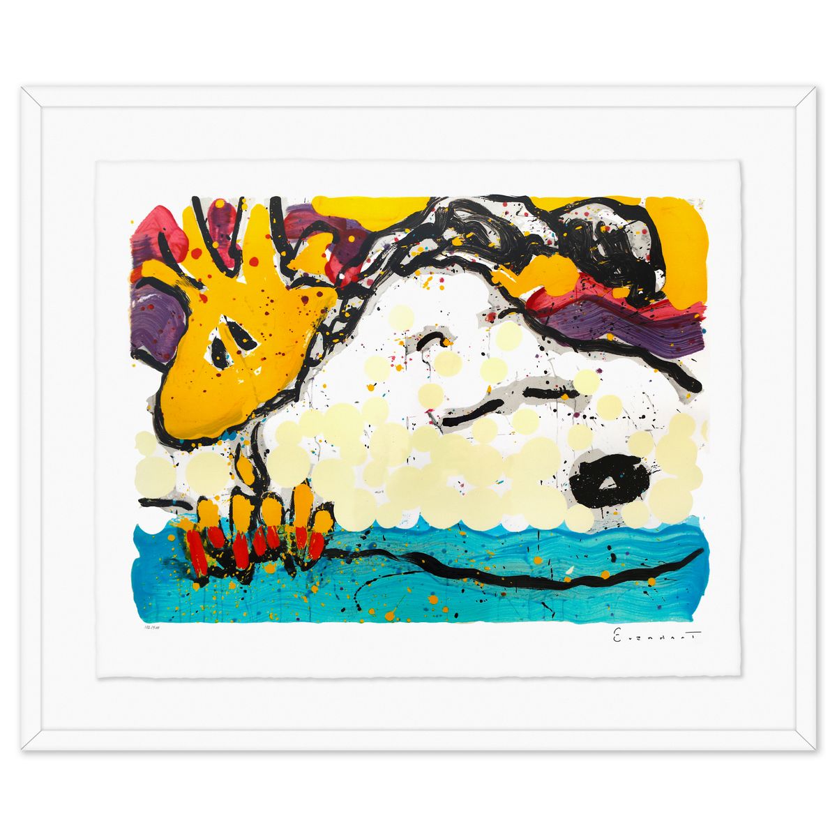 Tom Everhart- Hand Pulled Original Lithograph "Bora Bora Boogie Bored"