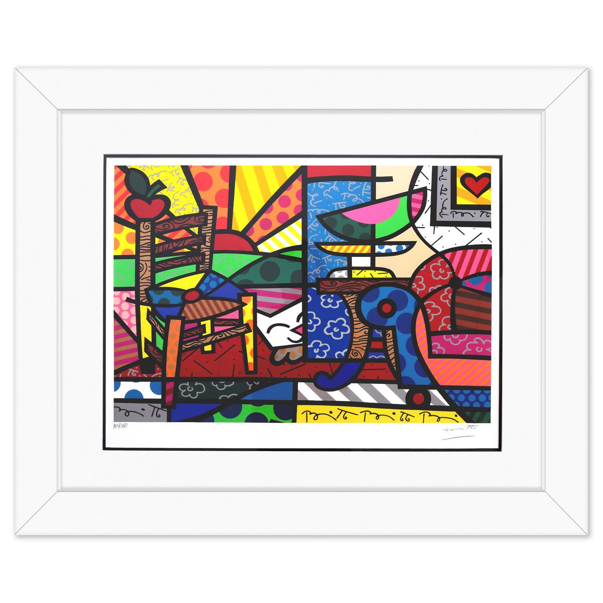 Romero Britto- Serigraph "Squeaki Van Britto"