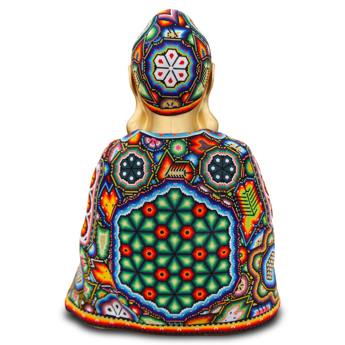 CHROMA aka Rick Wolfryd- Original Mixed Media Sculpture "Buddha Madre"