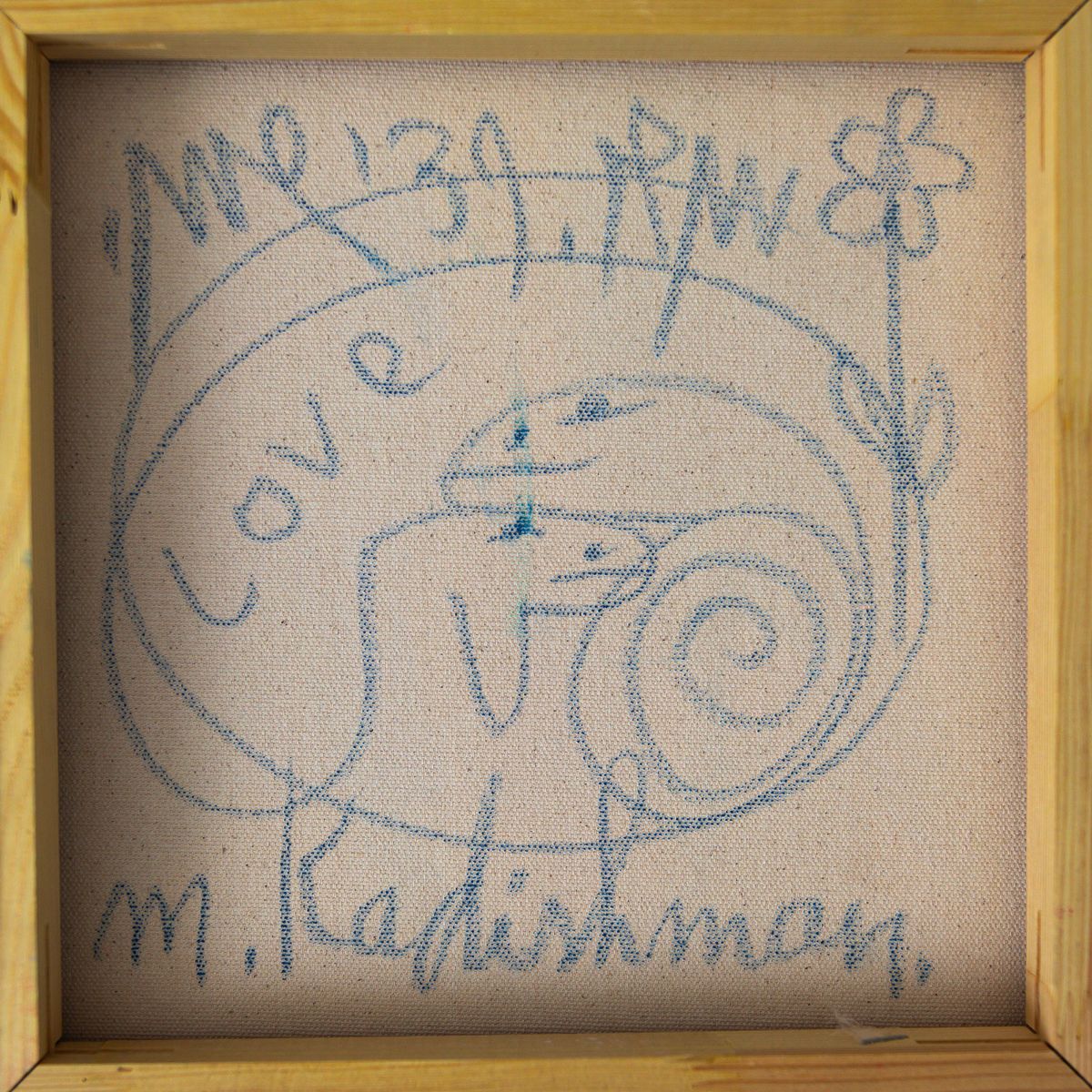 Menashe Kadishman- Original Acrylic on Canvas "Untitled"