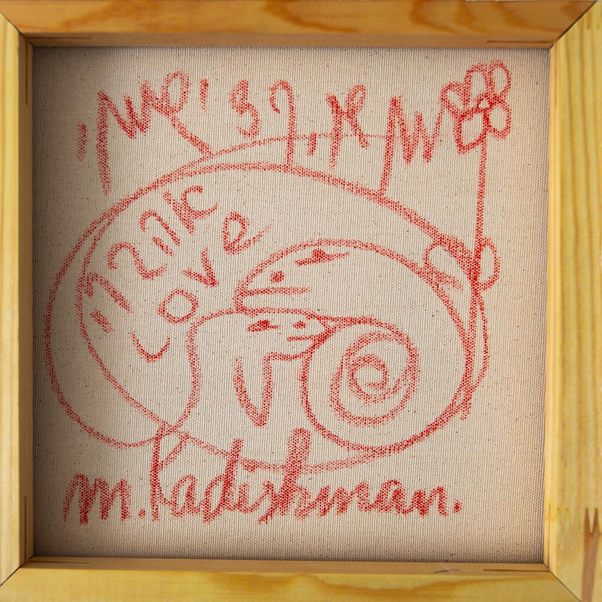 Menashe Kadishman- Original Acrylic on Canvas "Untitled"