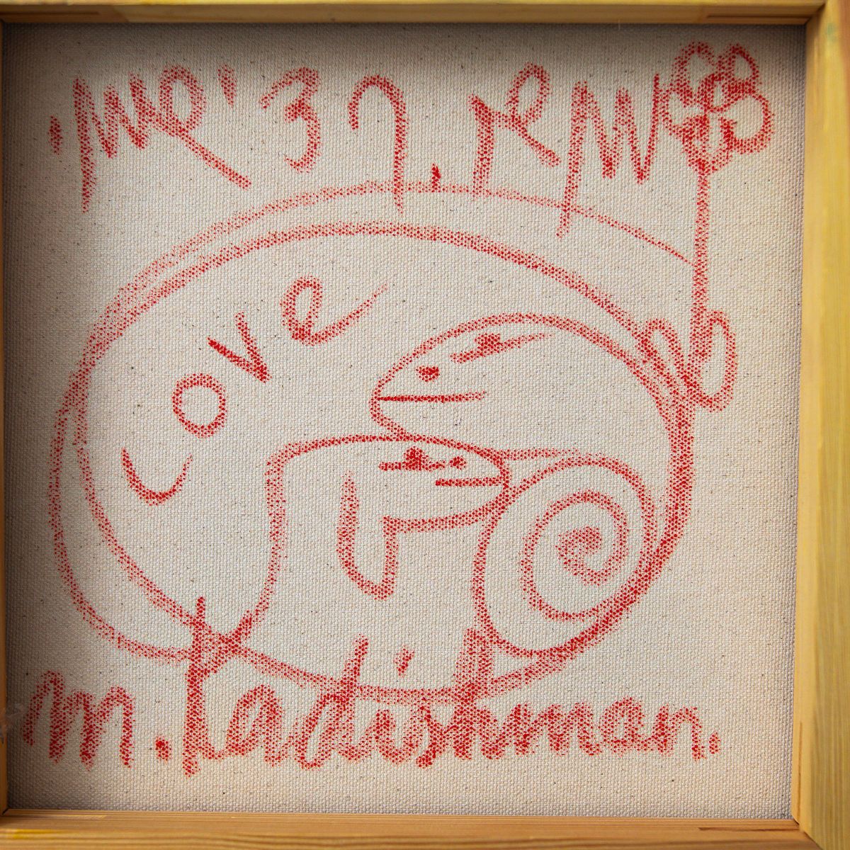 Menashe Kadishman- Original Acrylic on Canvas "Untitled"