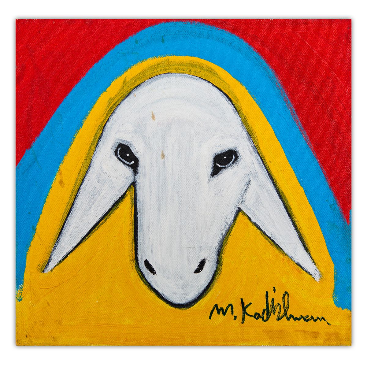 Menashe Kadishman- Original Acrylic on Canvas "Untitled"
