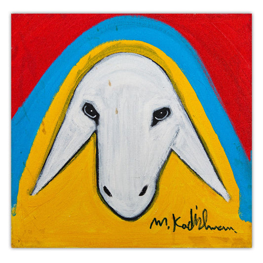 Menashe Kadishman- Original Acrylic on Canvas "Untitled"