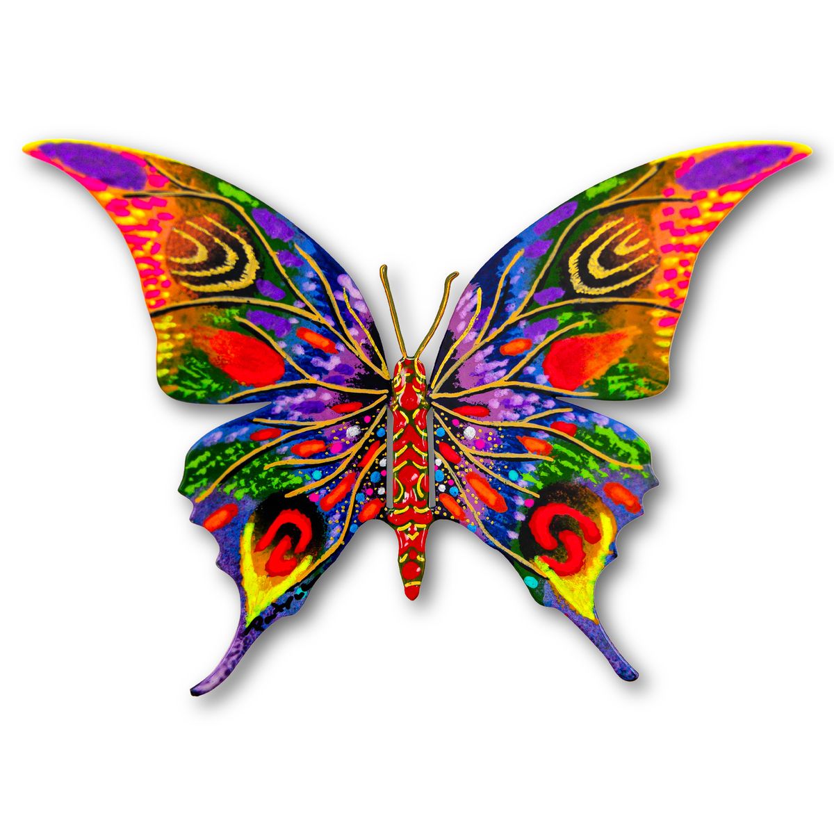 Patricia Govezensky- Original Painting on Cutout Steel "Butterfly"