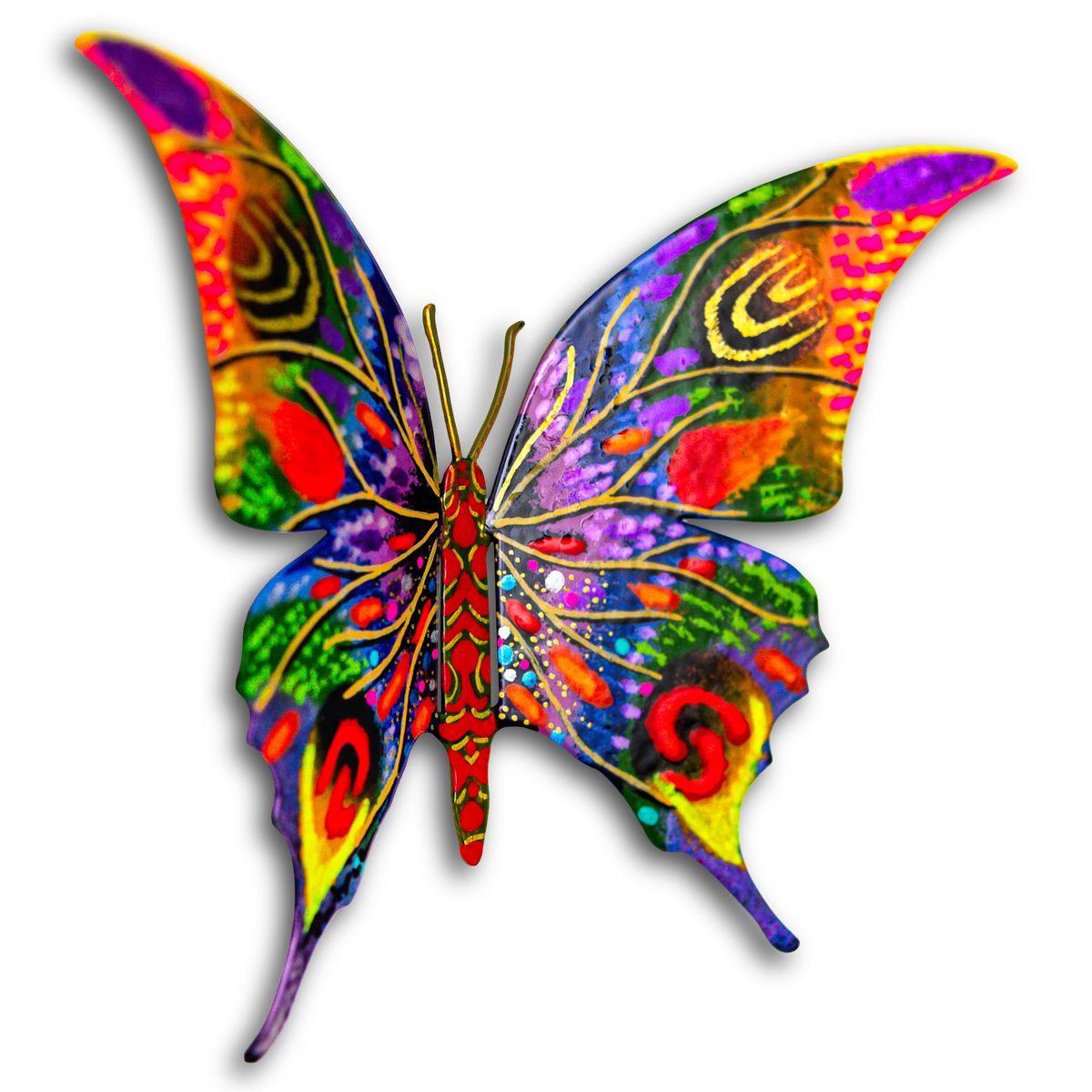 Patricia Govezensky- Original Painting on Cutout Steel "Butterfly"