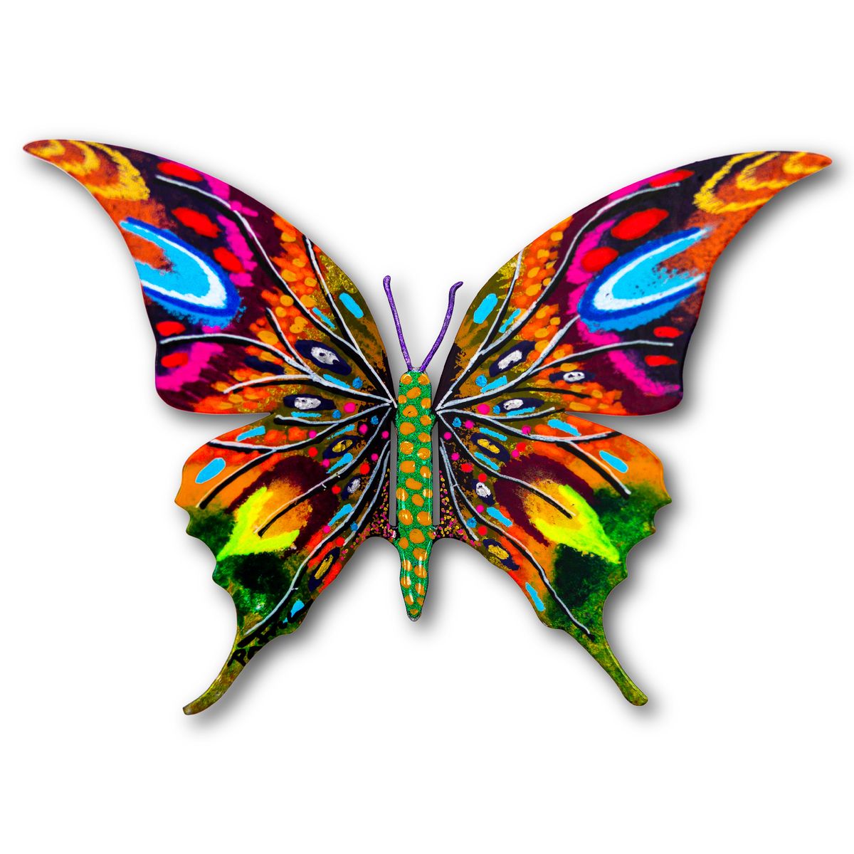 Patricia Govezensky- Original Painting on Cutout Steel "Butterfly"