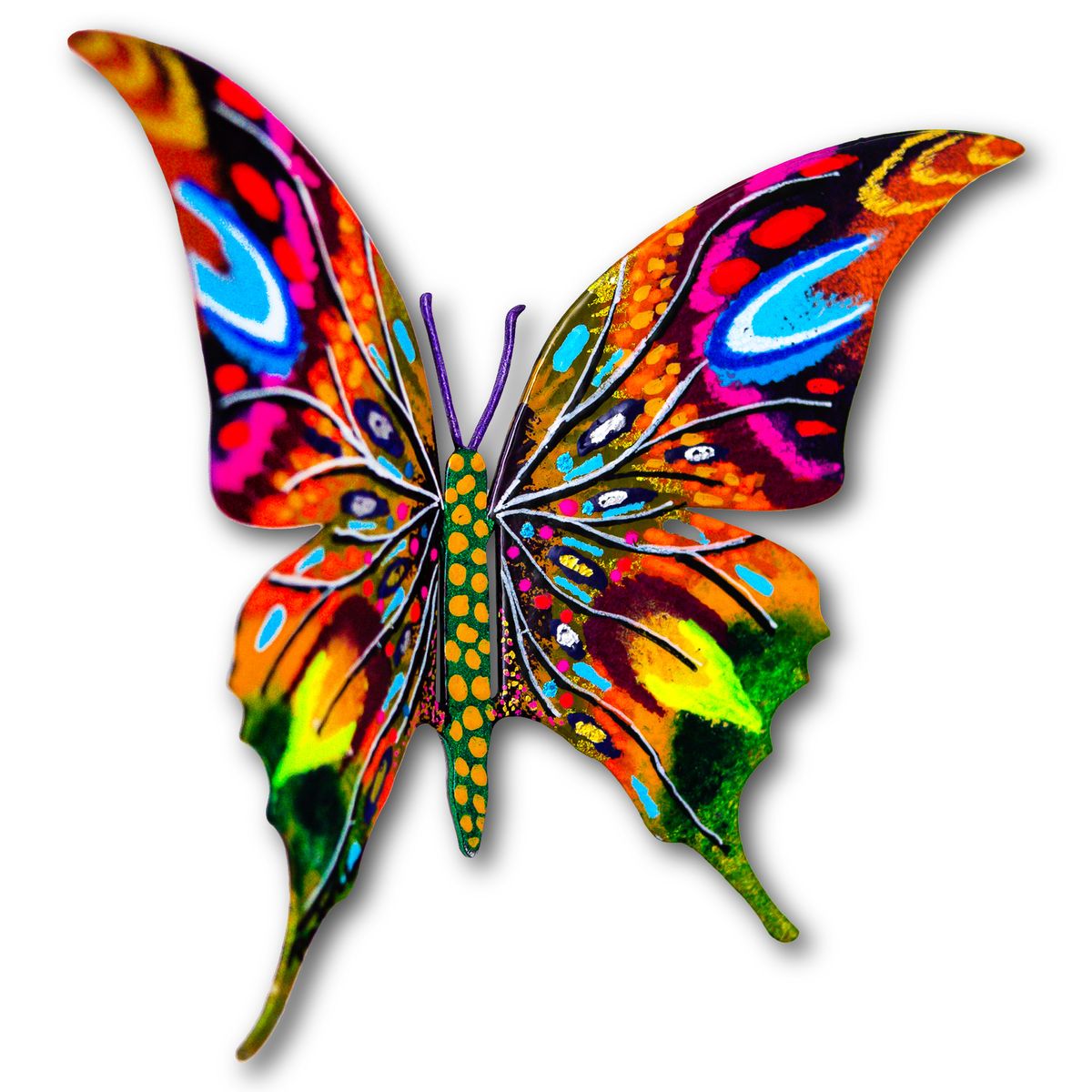 Patricia Govezensky- Original Painting on Cutout Steel "Butterfly"