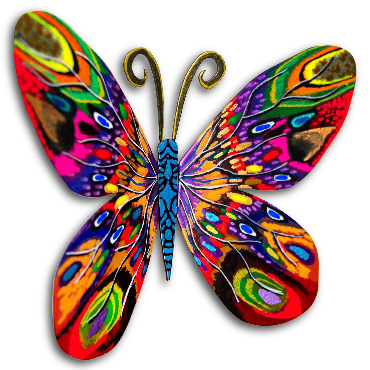 Patricia Govezensky- Original Painting on Cutout Steel "Butterfly"