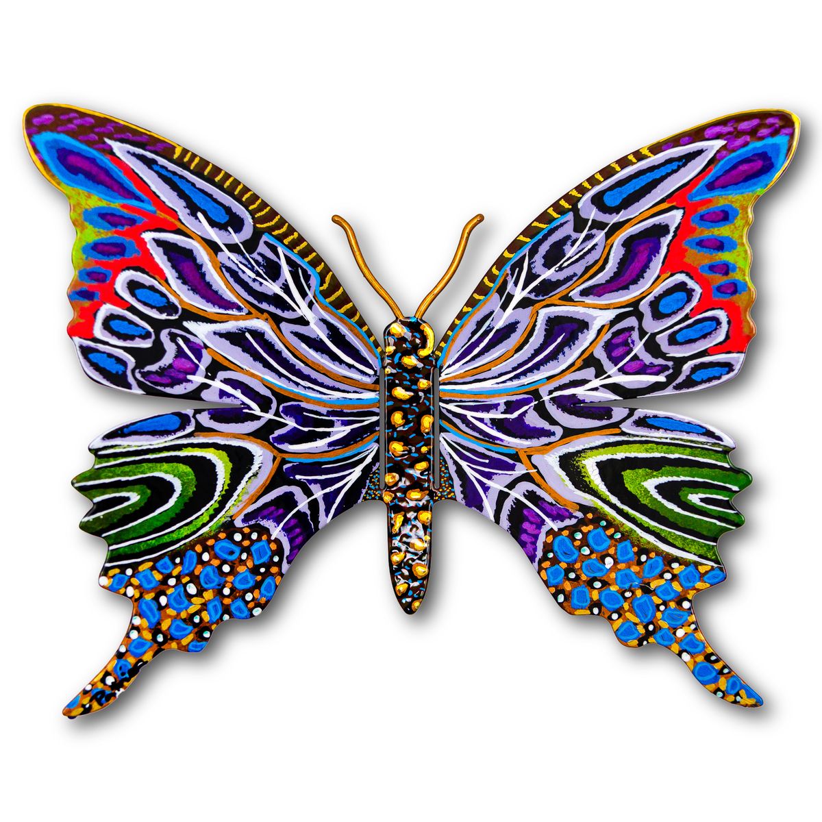 Patricia Govezensky- Original Painting on Cutout Steel "Butterfly"