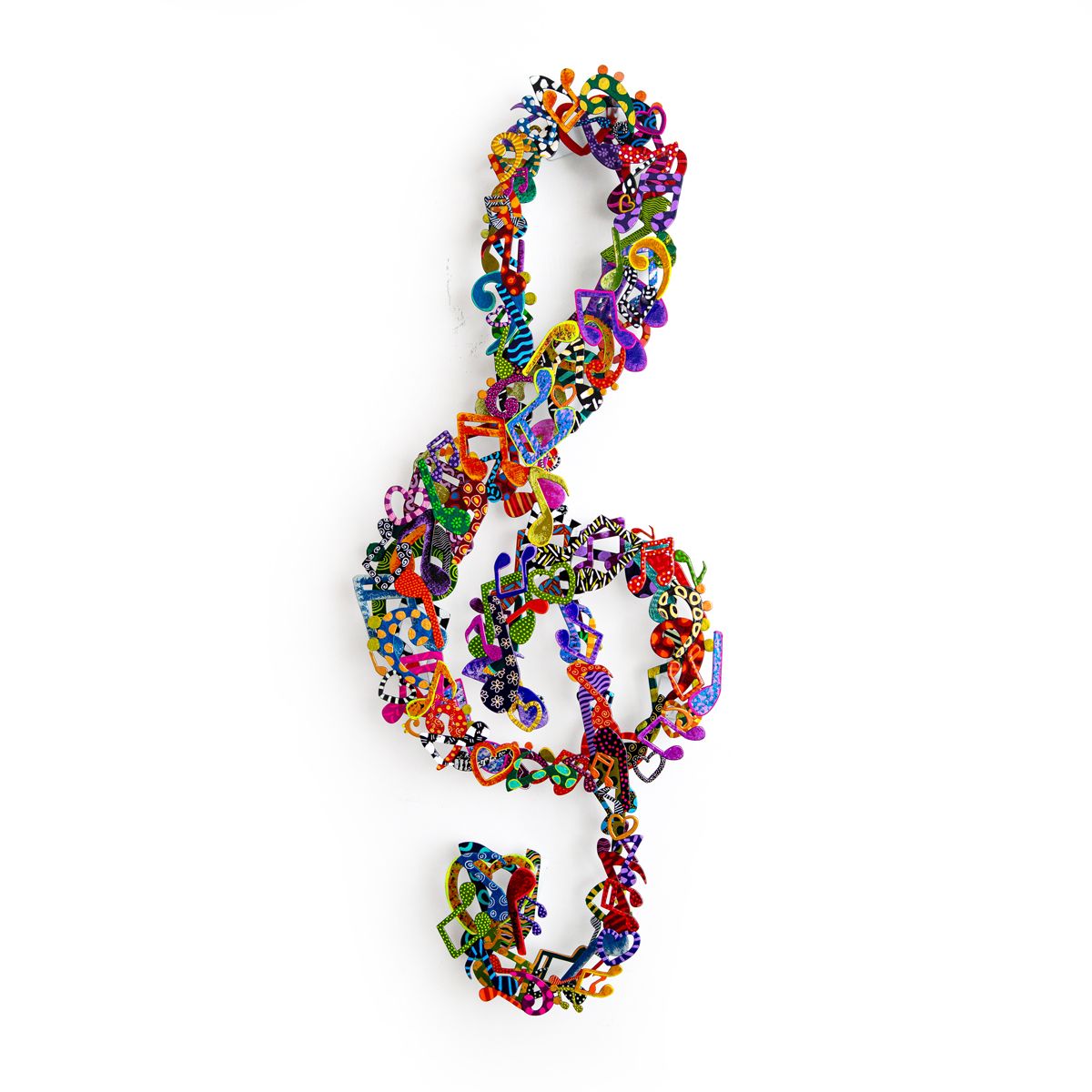 Patricia Govezensky- Original Painting on Cutout Steel "Love Music"