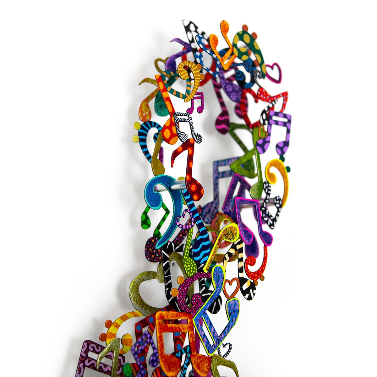Patricia Govezensky- Original Painting on Cutout Steel "Love Music"